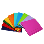 CARTELLE A4 CON ELASTICO COLORI ASSORTITI (10COL) 600GR - CARTA4-ASS