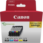 CANON PGI-570/CLI-571 Ink Cartridge PGBK/C/M/Y/BK - 0372C008