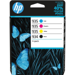 Confezione da quattro Cartucce di Inchiostro CMY e nero HP 934 e HP 935 - 6ZC72AE