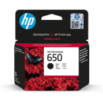 HP 650 original Ink cartridge CZ101AE BHK black standard capacity 360 pages 1-pack - CZ101AE