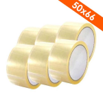 NASTRO ADESIVO 50x66 TRASPARENTE ACRILICO BLISTERATO - NSTR-TRS-50X66