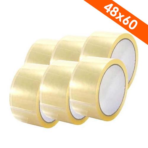 NASTRO ADESIVO 48X60 TRASPARENTE ACRILICO BLISTERATO - NSTR-TRS-48X60