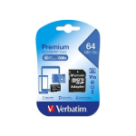 VERBATIM MICRO SD CON ADATTATORE- 44084/64GB