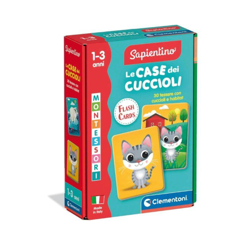 Sapientino Montessori Flashcards Case dei Cuccioli - CLE16832