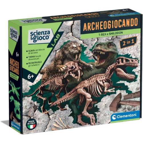 Archeogiocando T-Rex E Smilodon ScienzaeGioco - CLE19394