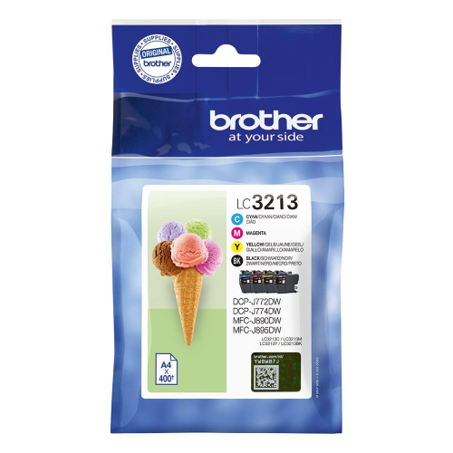 Brother CARTUCCIA D'INCHIOSTRO BK,C,M,Y 400 PAGINE / LC3213VAL  - LC3213VAL