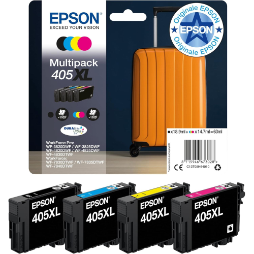 Epson Inchiostro C13T05H64010 / 405XL XL Multipack BK,C,M,Y - C13T05H64010