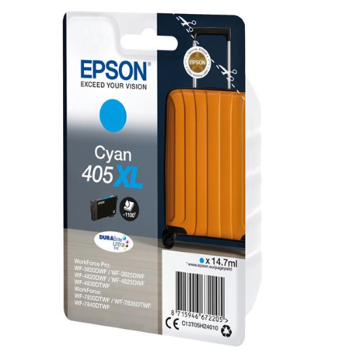 SOTTOCOSTO - Epson 405XL DURABrite C13T05H24010 High Capacity Ultra Ink Cartridge Cyan - SC-C13T05H24010