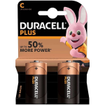 DURACELL - Batterie Alcaline Mezza Torcia Plus Power C LR14/MN1400 - 5000394019089 - 5000374141827 - PLUS-C