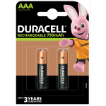 DURACELL - Batterie Rechargeable AAA HR3/DX2400 RECH-AAA-750 - 5000394045019  - RECH-AAA-750