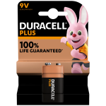 DURACELL - Batterie Alcaline Plus Power 9V 6LR61/MN1604 - 5000394105485 - PLUS-9V