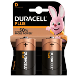 DURACELL - Batterie Alcaline Plus Power D Torcia LR20/MN1300 - 5000394019171 - PLUS-D