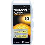 DURACELL - Batterie Specialistiche ActivAir DA10 Acustiche - 6 PK 5000394000000 - DUR10