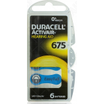 DURACELL - Batterie Specialistiche ActivAir DA675 Acustiche - 6 PK 5000394000000 - DUR675