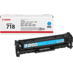 CANON 718 toner cartridge cyan standard capacity 2.900 pages 1-pack - 2661B002