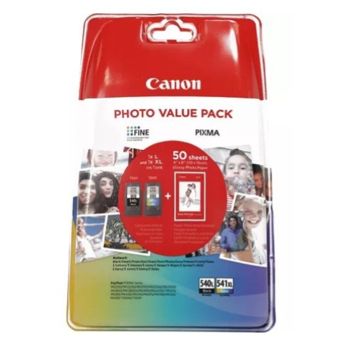 CANON PG-540L/CL541XL Value Pack L Black & XL Colour Cartridges - 5224B007