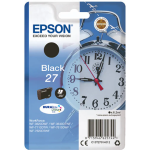 EPSON 27 ink cartridge black standard capacity 6.2ml 350 pages 1-pack blister without alarm - DURABrite ultra ink - C13T27014012