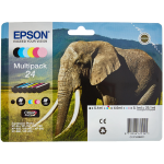 EPSON Inkt Cartridge 24 Claria Photo HD Ink black and five colour standard capacity 29.1ml 1-pack blister without alarm - C13T24284011