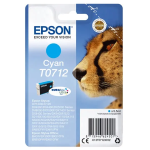 EPSON T0712 ink cartridge cyan standard capacity 5.5ml 1-pack blister without alarm - C13T07124012