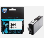 HP 364 original ink cartridge black standard capacity 6ml 250 pages 1-pack with Vivera ink - CB316EE