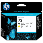 HP 72 original printhead matte black and yellow standard capacity 1-pack - C9384A