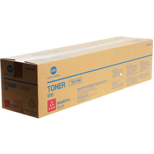 KONICA MINOLTA TN-711M Toner Cartridge Magenta for Bizhub C654/PRO C654/PRO C754 - A3VU350