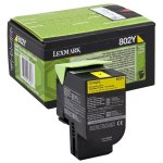 LEXMARK 802Y toner cartridge yellow low capacity 1.000 pages 1-pack return program - 80C20Y0