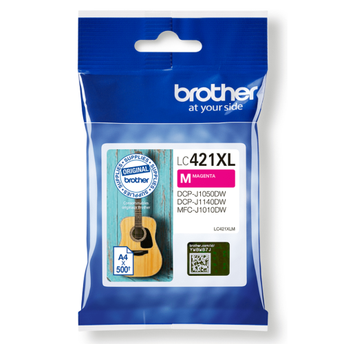 BROTHER CARTUCCIA MAGENTA DA 500 PAGINE LC421XLM PER DCPJ1050DW - LC421XLM